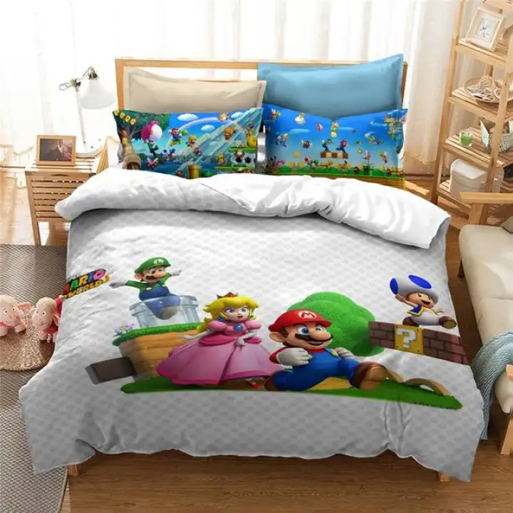 2019 New 3d Super Mario Bros Duvet Cover Set Funny Girls Boys Kids Children Bedding Au Eu Us Twin Full Queen King Bed Linen Lazada - Mario Brothers Toddler Bedding 2019 New 3d Super Mario Bros Duvet Cover Set Funny Girls Boys Kids Children Bedding Au Eu Us Twin Full Queen King Bed Linen Lazada - Mario Brothers Toddler Bedding