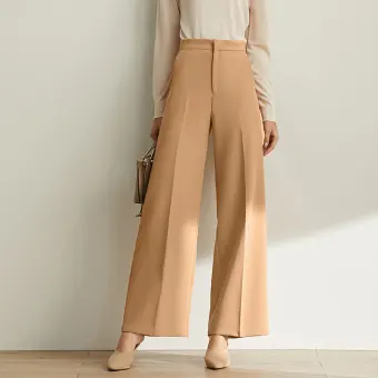 high waisted wide leg khaki pants