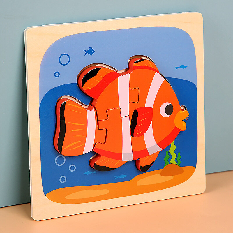 Children's Puzzle Grasp Board (Wooden Educational Puzzle)