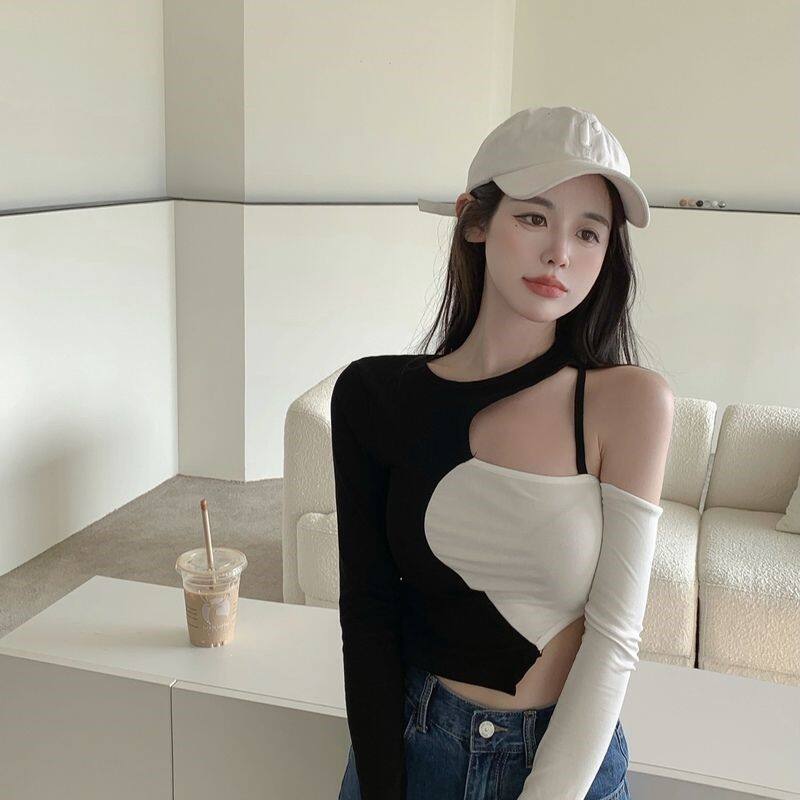 T-shirt Women's Short Long-sleeved Bottom Top