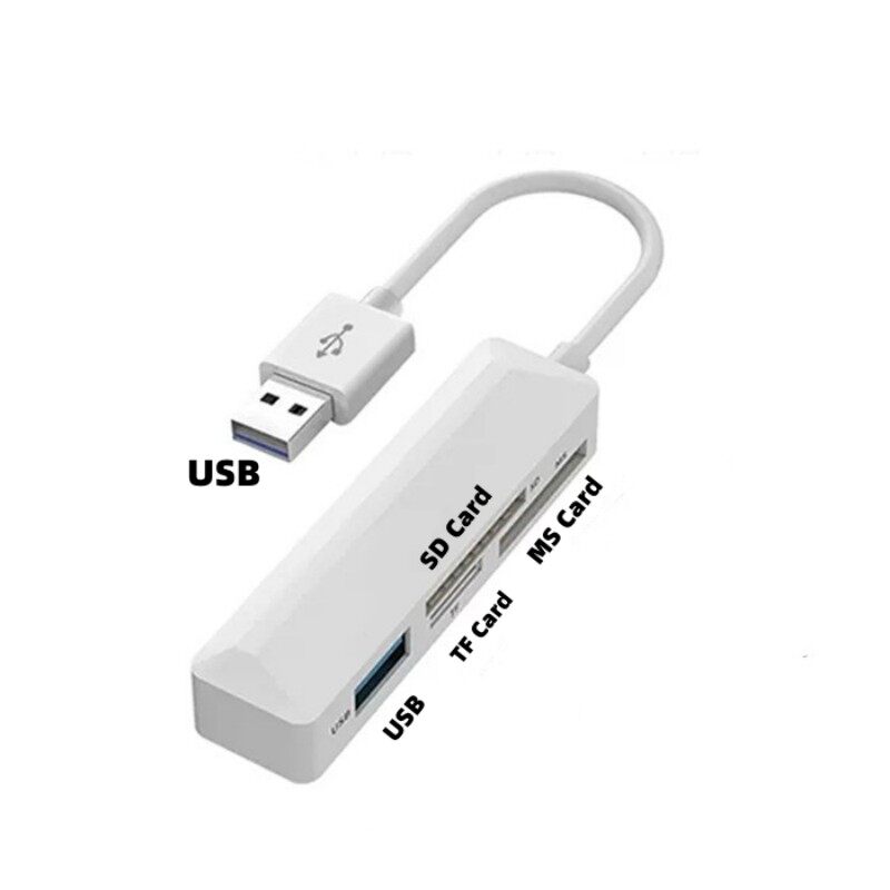 4 in 1 Card Reader Lighting/USB/Type-C To MS SD TF Card U Disk Adapter for Memory Stick Pro Duo Card Reader for iphone xiaomi Realme Laptop Converter