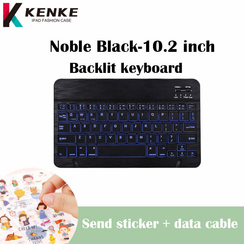 KENKE Bluetooth keyboard iPad wireless keyboard Computer mobile phone ipad keyboard Matte touch Brushed panel  Keyboard ABS Workable Tablets Smart Phones Gaming keyboard computer keyboard Lighting