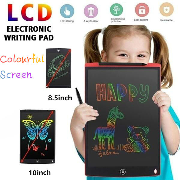 8,5 / 10/12 Inch Màn hình LCD đầy màu sắc Viết máy tính bảng Viết điện tử Vẽ Bảng Doodle Bảng chữ viết tay có thể xóa được Vẽ cho máy tính bảng dành cho trẻ em Người lớn tại văn phòng trường học tại nhà