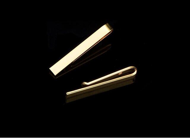 Men Metal Silver Gold Simple Necktie Tie Bar Clasp Clip Clamp Pin Men