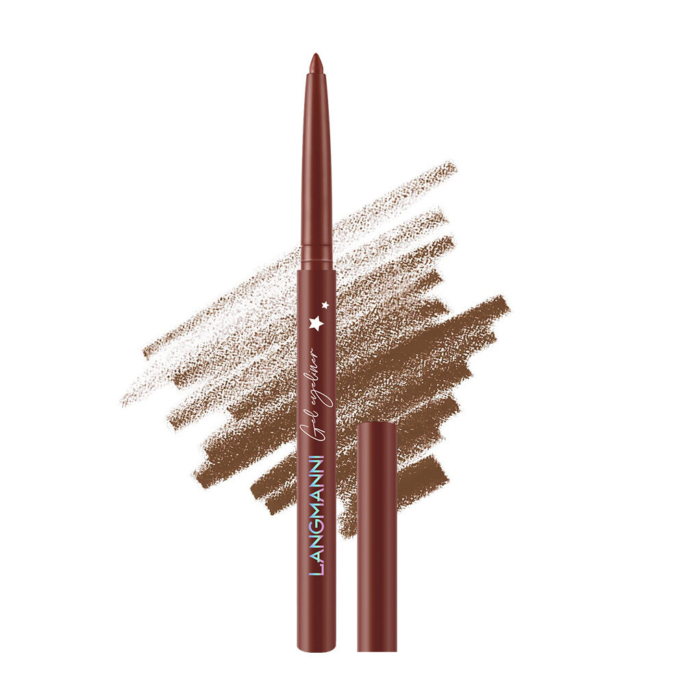 Waterproof Eyeliner Pen Long Lasting Quick Drying Smooth Not Blooming Automatically Rotate Black Eyeliner