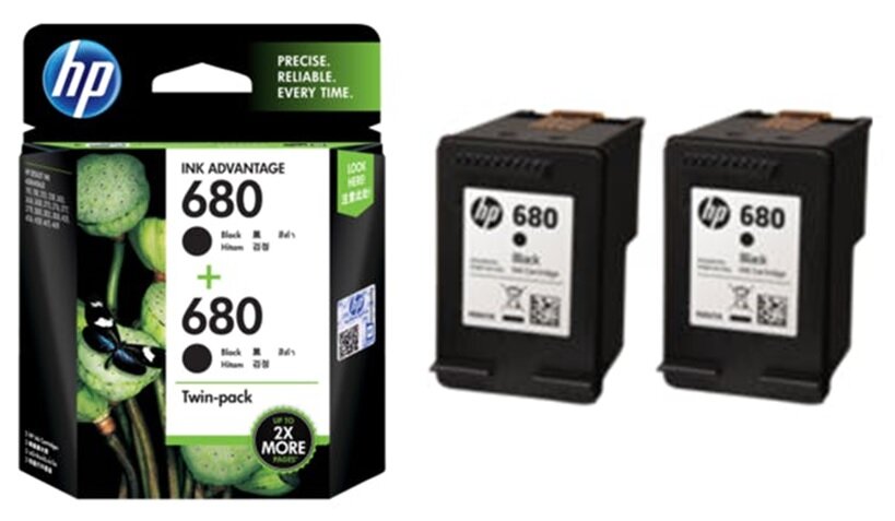 hp printer ink 680 black