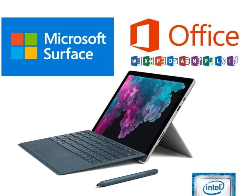 Microsoft SURFACE PRO 5 ,12.3 inch Touch Screen 7th GEN intel Core Processor 2-in-1 detachable (1.0 to 2.6 GHz) + Microsoft Type Cover Keyboard +(OPTIONAL FOR PEN) BEST FOR ONLINE Malaysia