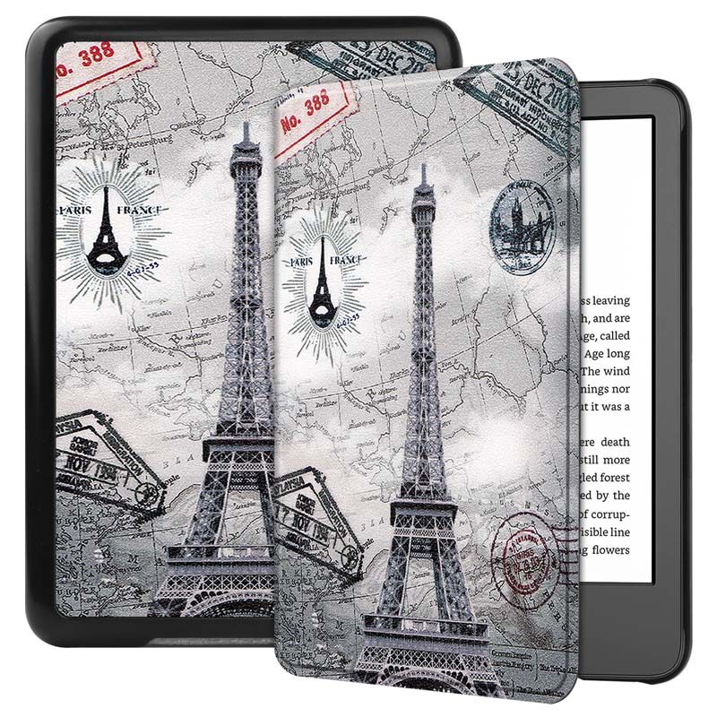 PU leather flip case for All- new kindle 6 inch 2022 Kindle slim light weight cover cute protective casing shell