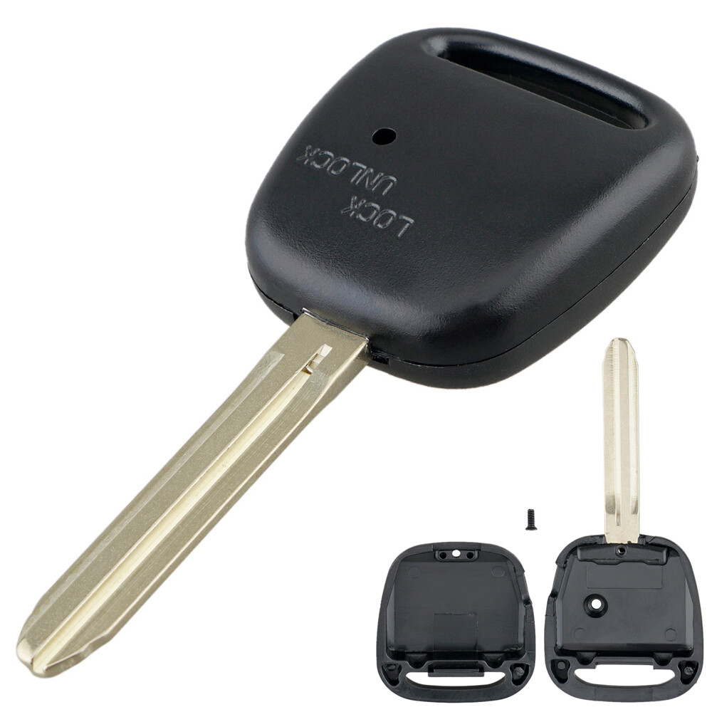 Remote Car Key Shell Case with TOY43 Blade 1 Side Button Fit for Toyota Carina Estima Harrier Previa Corolla