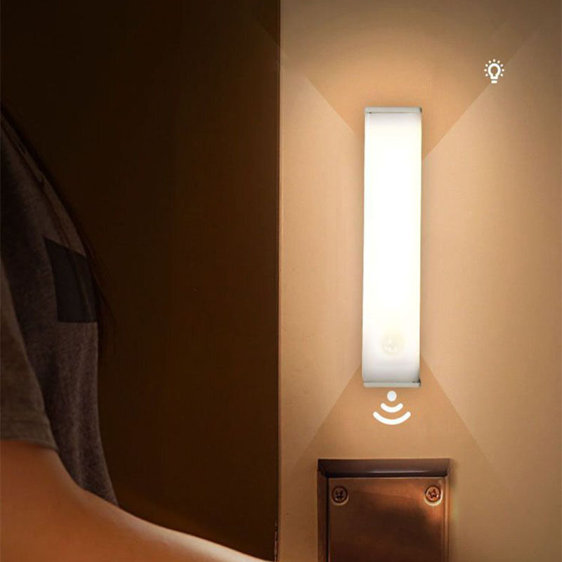 SaTine Đèn Ngủ Nhỏ Led Hoàn Toàn Tự Động Đèn Ngủ Đầu Giường Ký Túc Xá Đèn Phòng Tắm Hành Lang Không Cắm Điện