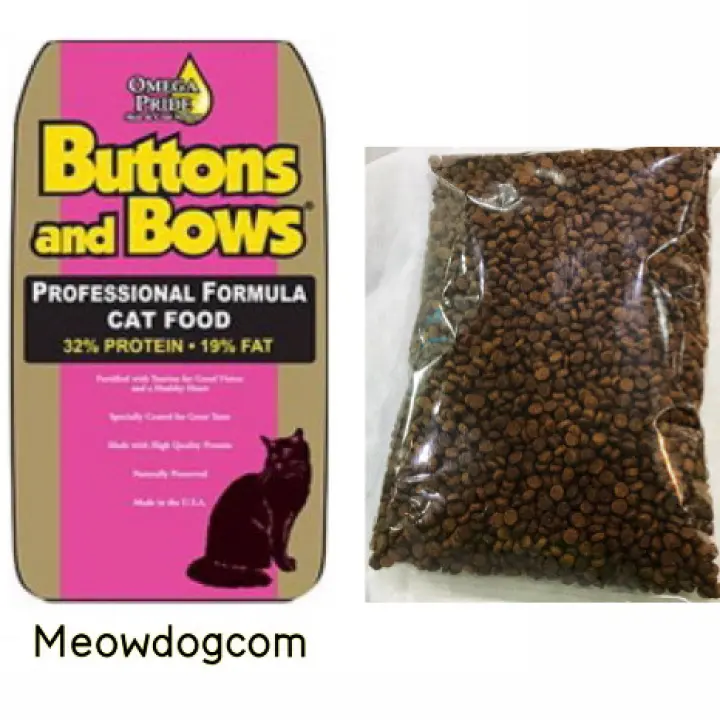 buttons and bows cat food