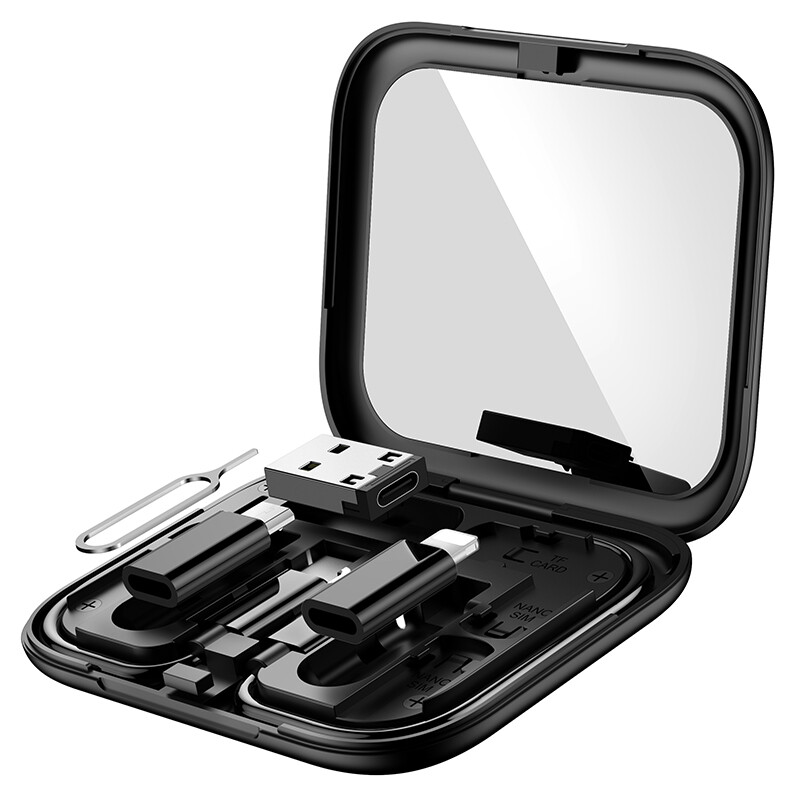 HOCO Charging Set 3A Type C to Type-C Fast charge Cable with Micro to Type-c / Lightning to Type-c / USB to Type-c adapter and Mobile phone Card pin Contain on holder box for Android / iOS Laptop
