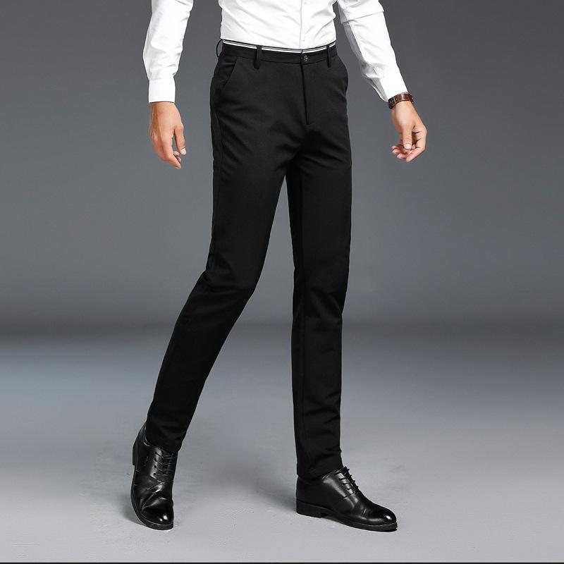 Men's Skinny Black Dress Pants on Sale 