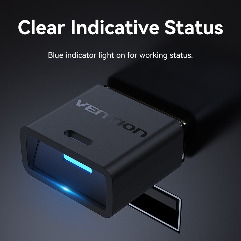 Vention Bluetooth 5.3 5.1 5.0 Dongle Wireless USB Device Receiver for PC Keyboard Mouse Earphone PS5 Switch Headset Audio Xbox PS4 Windows 10 8 7 Connector Multiple USB Bluetooth Adapter