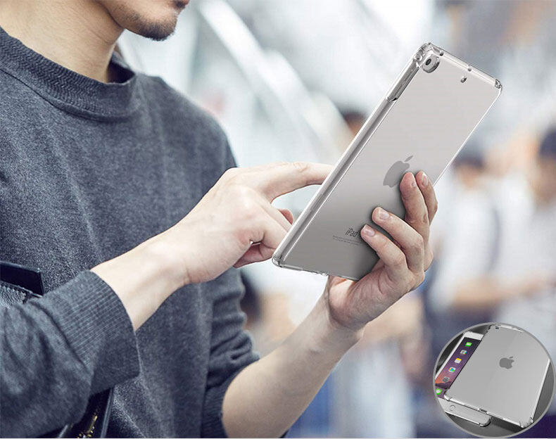 TPU trong suốt Vỏ Ốp Ipad 9.7 2017 2018 2019 10.2 5th 6th 7th thế hệ trường hợp chống rơi nhựa TPU mềm bìa cho iPad không khí 1 2 3 4 ipad 2 3 4 5 6 7 8 vỏ Mini 1 2 3 4 5 6 trở lại bìa