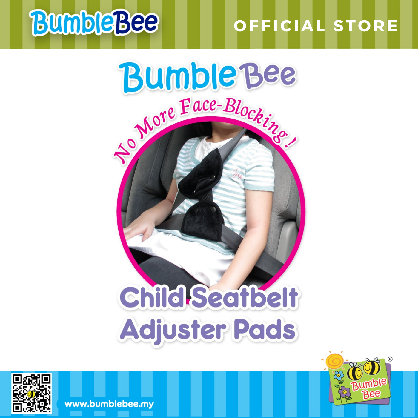 Bumble Bee Baby Safe Seat Belt Adjuster Bs0008 Lazada