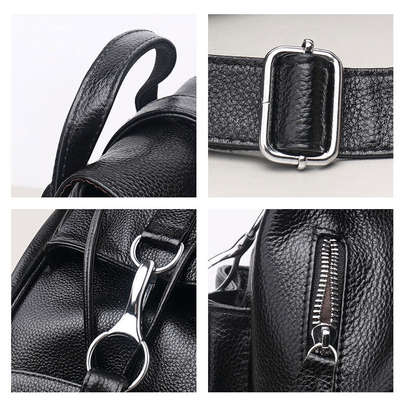 CHIC JOY New women's bag trend leisure backpack PU leather backpack