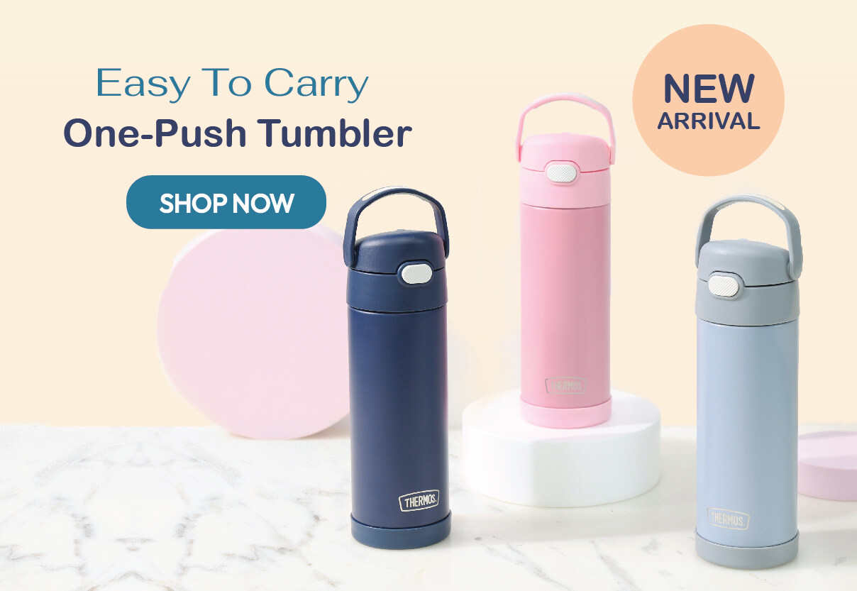 100% ORIGINAL THERMOS] New Model F4110S 470ml One-Push Tumbler