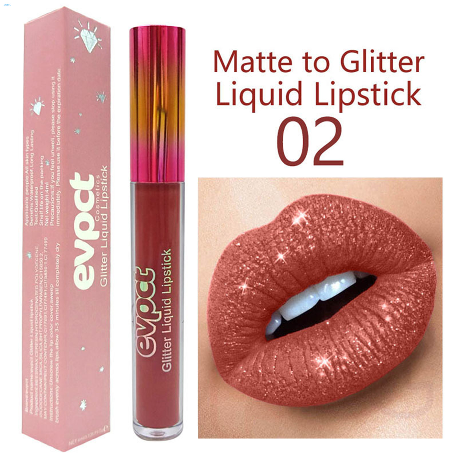 Silver Lipstick Metallic Matte Liquid Lipstick Set Metallic Metallic Lipstick Silver