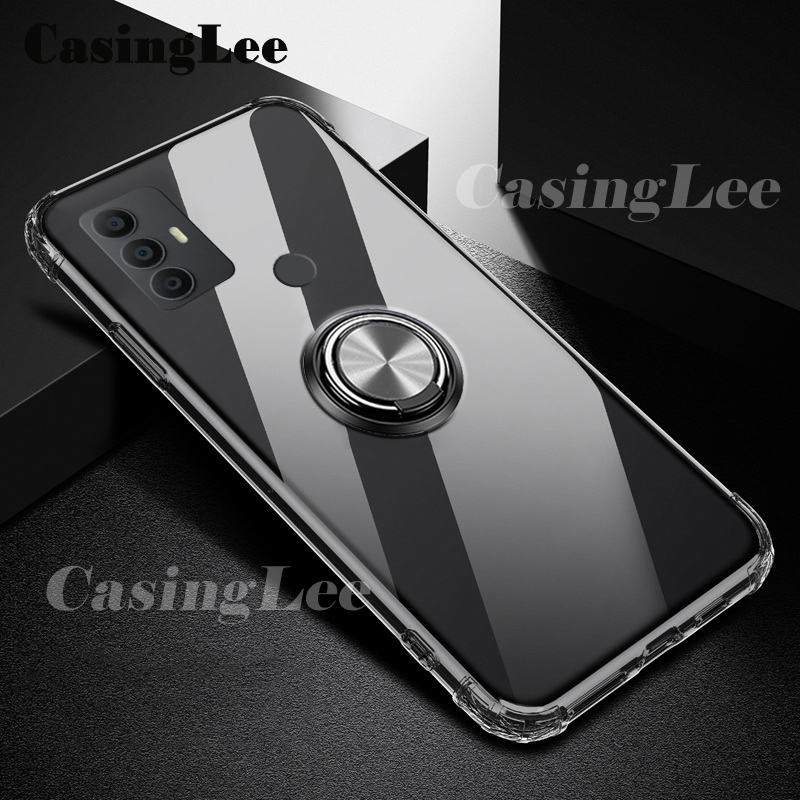 Casinglee For Nubia Redmagic 7S 7 Pro Case Soft Clear Transparent Protector Shockproof Car Magnetic Holder Ring Back Cover Casing hp Nubia Red magic 7 7S Pro Phone case
