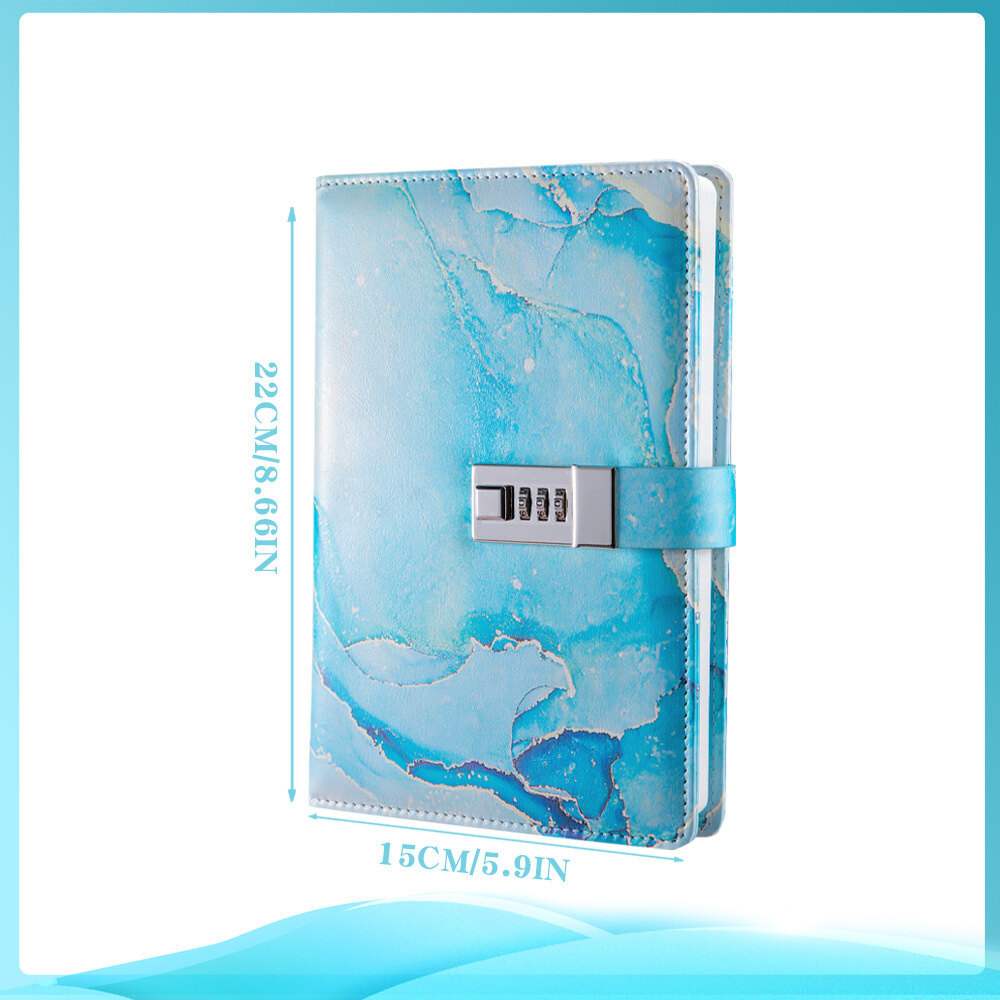 Notebook With Combination Lock Travelers Stationery School Supplies Lock Journal Student Handbook A5 Notebook