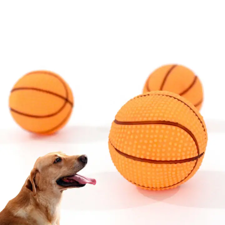 squeaky basketball dog toy