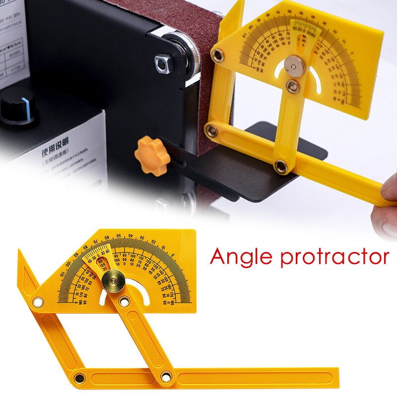 ABS Yellow Protractor Ruler And Angle Finder Outside Slope Angles Woodworking Measurement Tool 0° To 180°