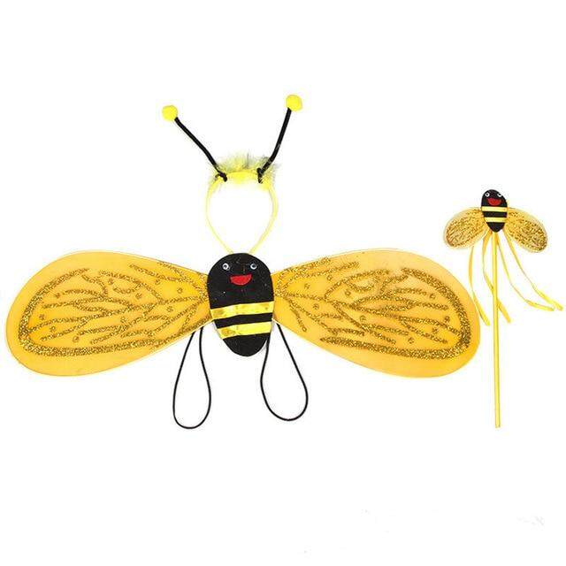 Ladybird Wings Tutu Set Red Skirt Net Girls Costume Cosplay Fancy Dress Up