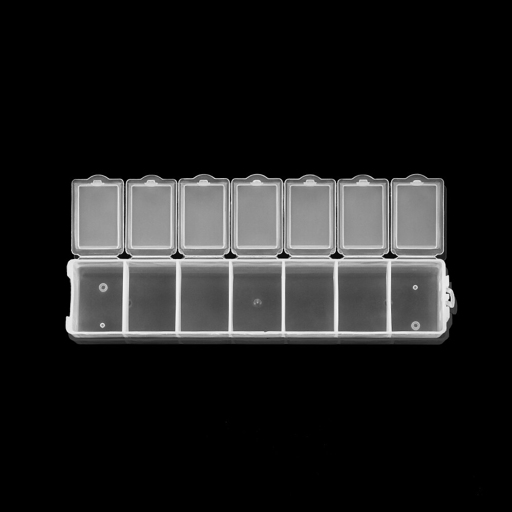 St.kunkka 13.2cm nhựa hình chữ nhật trong suốt lưu trữ hộp trường Hợp Chủ đựng đồ thủ công thủ công hạt thủ công Tự làm vỏ hộp trang sức container