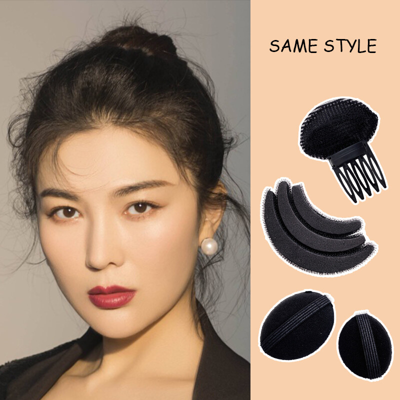 Hair Fluffy Pad Hair Clip Fixed Invisible Traceless Sponge Flat Head Artifact