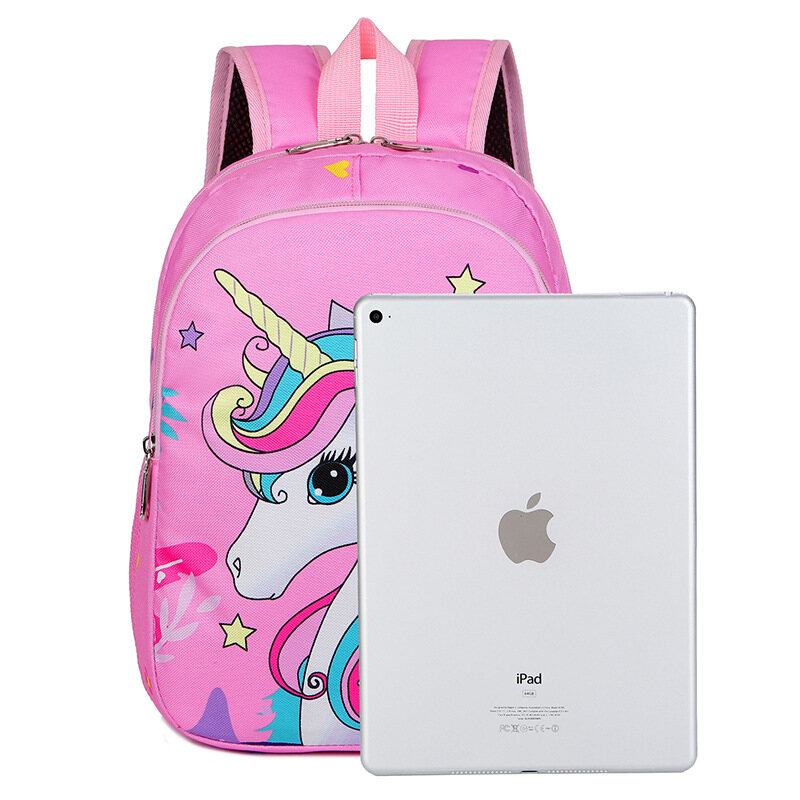 HS cartoon cute backpack Kindergarten student backpack unicorn cartoon pattern small school bag