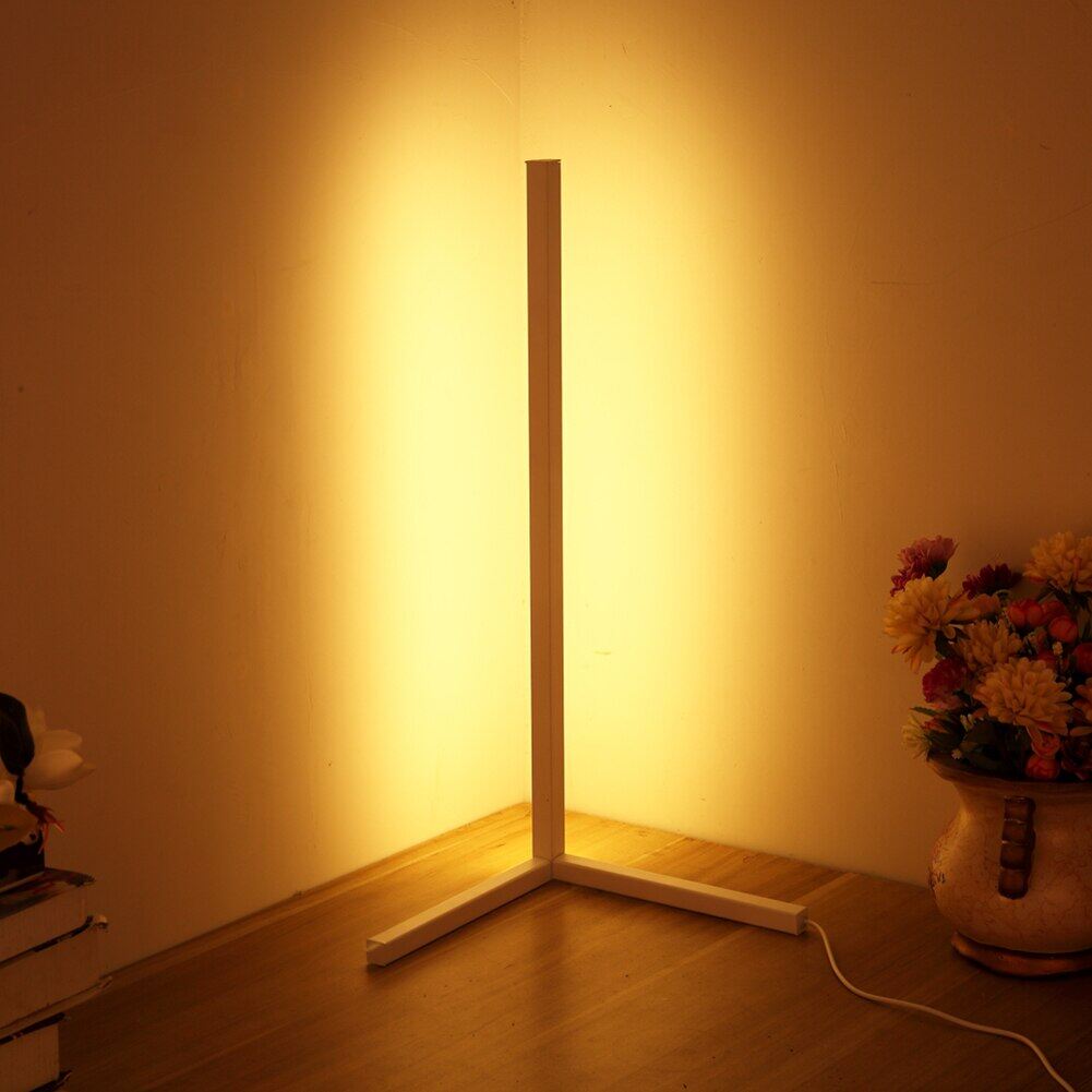 Nordic LED Floor Lamp Warm White Corner Rod Floor Light Living Room Bedroom Interior Atmosphere Standing Indoor Light Fixtures