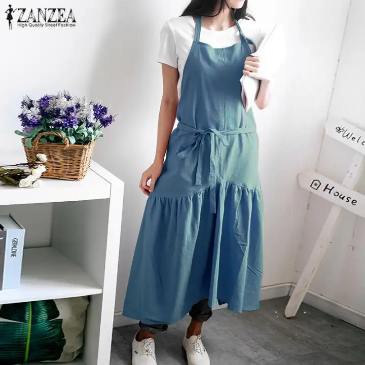 dungaree pinafore dress