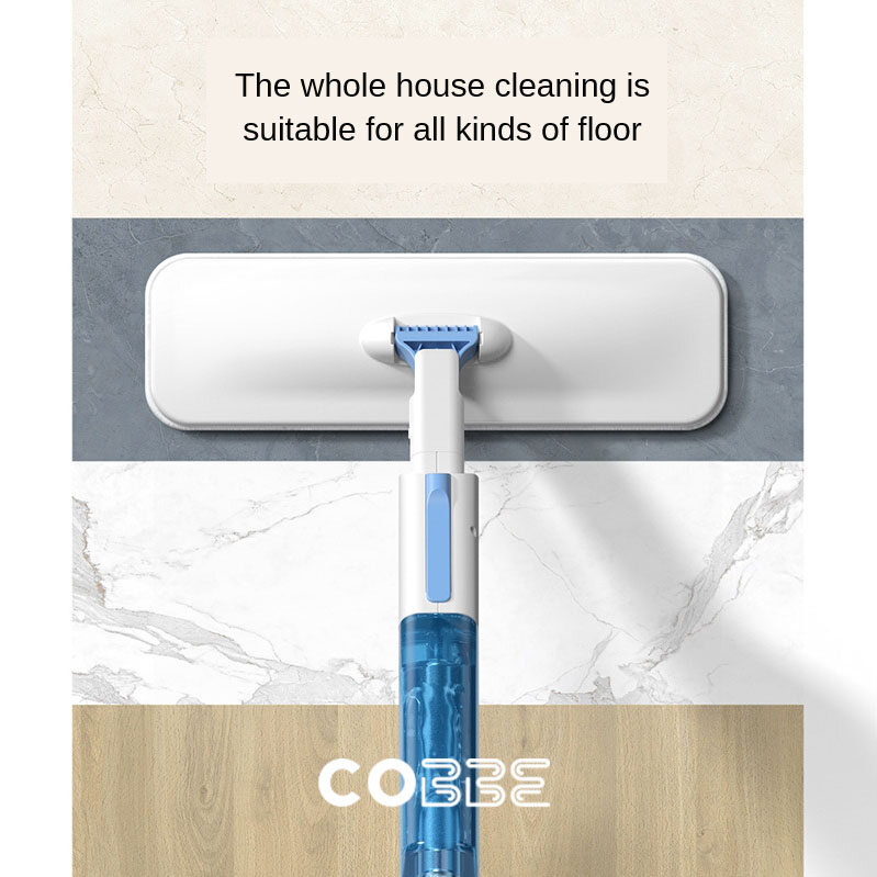 Cây Lau Nhà Cobbe, Cây Lau Nhà Xoay 360 Độ, Dụng Cụ Vệ Sinh Nhà Bếp