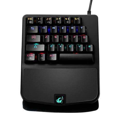 ลดอีก OrzBuy คีย์บอร์ดสำหรับเล่นเกมแบบมีสาย, K9 28 คีย์ผสม LED แบ็คไลต์ USB
ERGONOMIC Pro Gamer Single - Hand Control ปุ่มกดแบบกลไกสำหรับ PC
คอมพิวเตอร์แล็ปท็อป ลดเยอะ