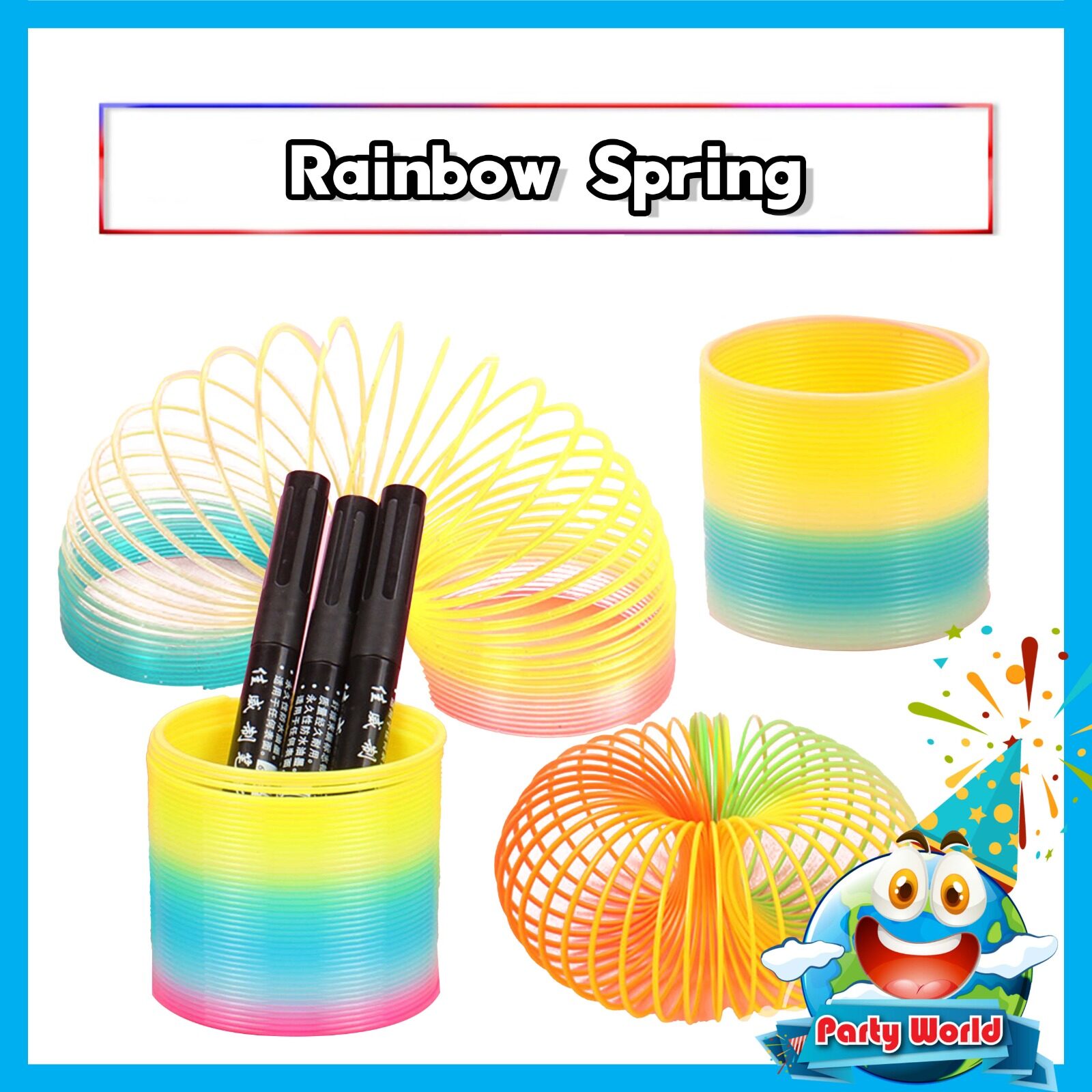 🎉Rainbow Spring Magic Bounce Toys Rainbow Spring Funny Board Games for