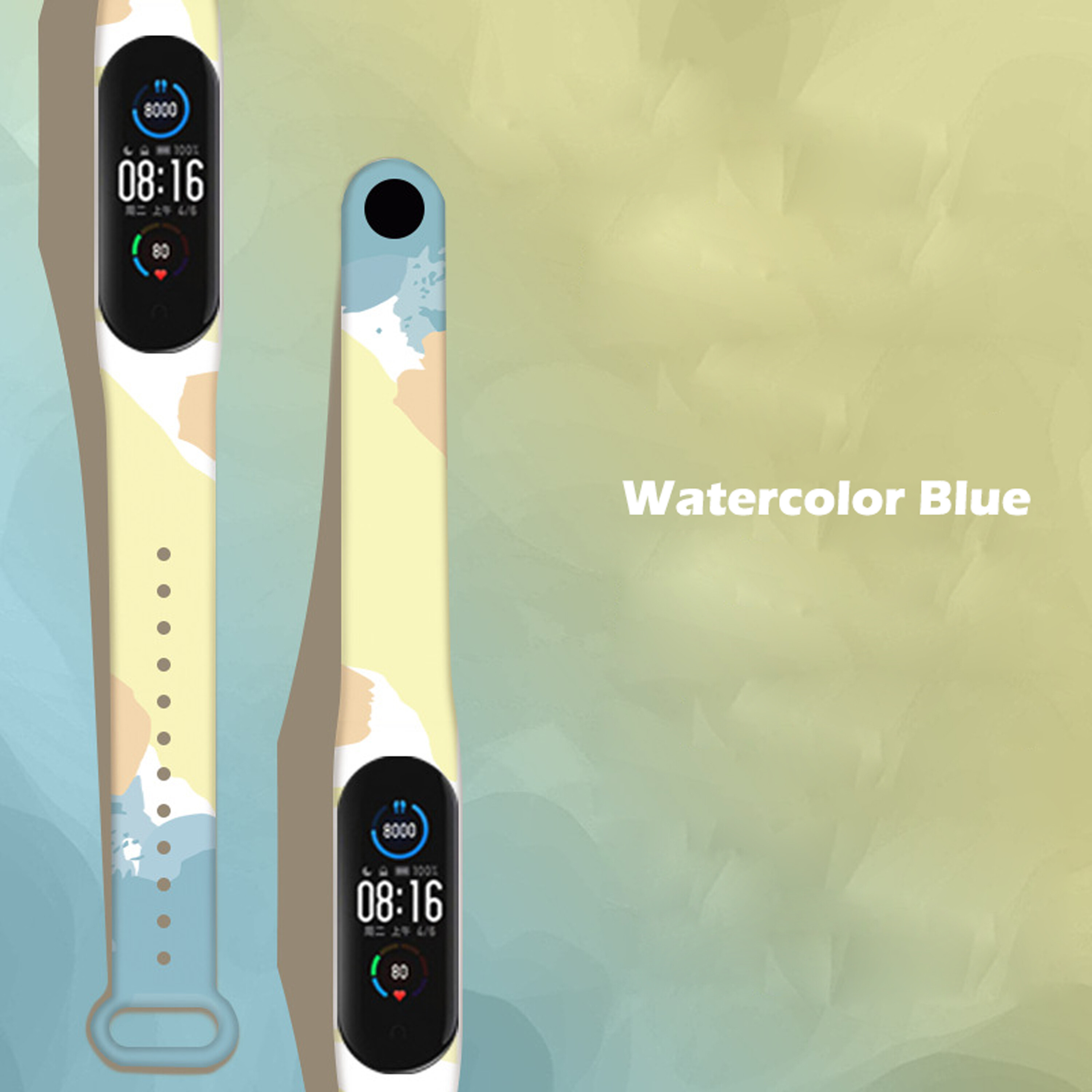 Silicone Strap For Xiaomi Band 3 / 4 Soft Strap for Xiaomi Mi Band 7 Print Fashion Bracelet Replacement Wristband for Mi Band 5 / 6 Watchband