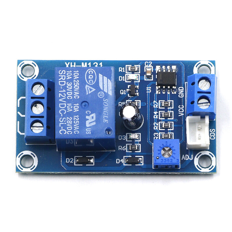 1PCS/2PCS Detection sensor brightness XH-M131 DC 5V light control switch 10A photoresistor relay module automatic control module