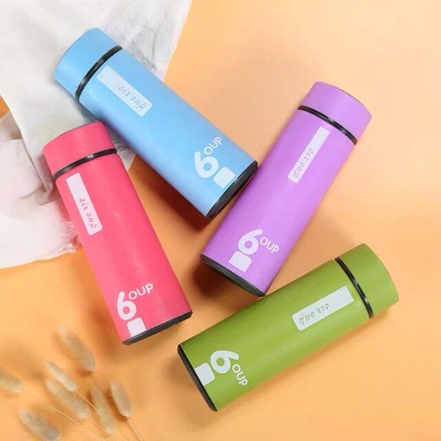 Bình nước thủy tinh màu- giữ nhiệt thủy tinh bọc nhựa 450ml