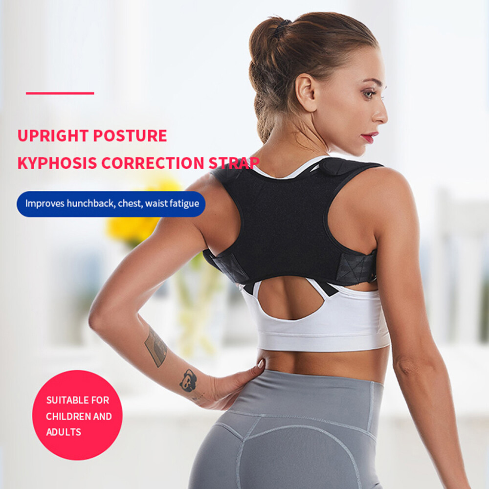 1Pcs Back Posture Corrector Belt Adjustable Clavicle Spine Back Shoulder Lumbar Posture Correction for Women Men