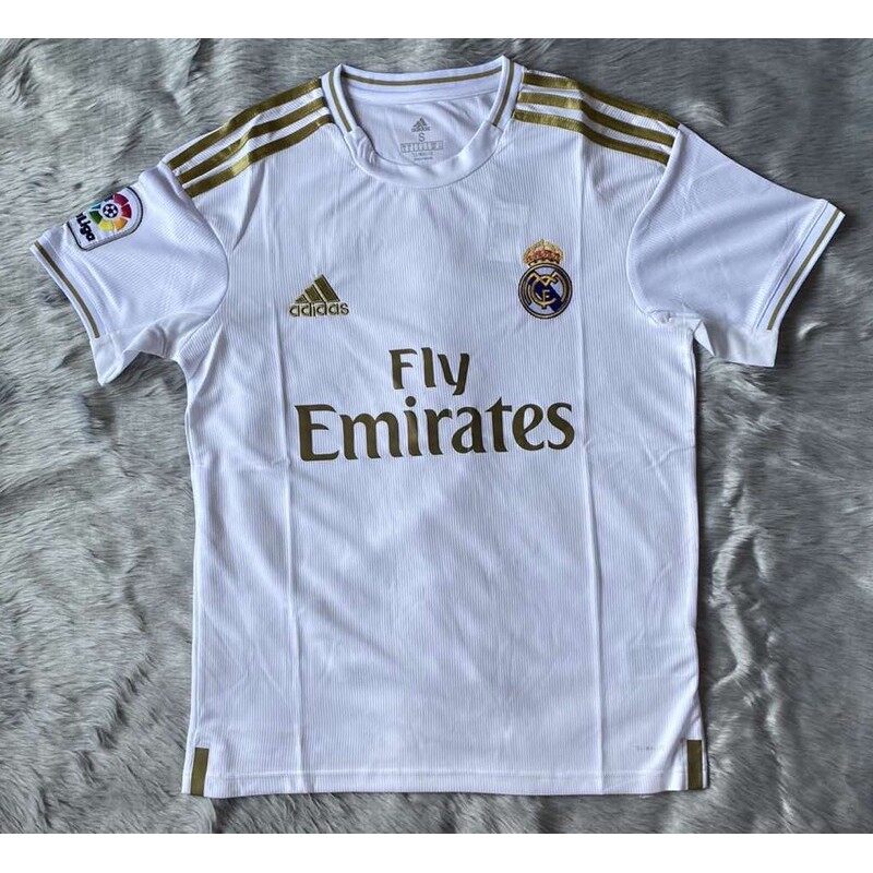 real madrid jersey white gold