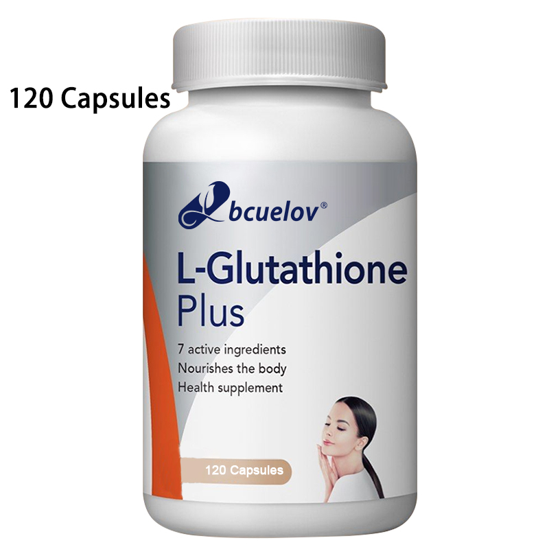 bcuelov glutathione 500mg Collagen Supplement Skin Hair Nails Bone Joint Support 120 Capsules bcuelov L-Glutathione supplements, immunity enhancement,