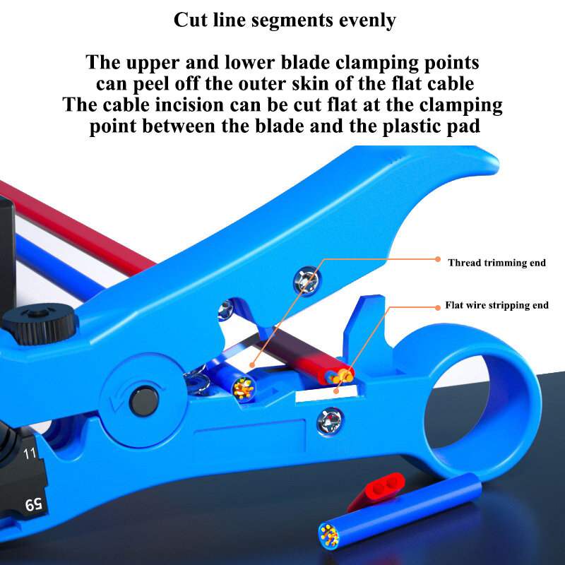 Multi function cable Wire stripper, network cable coaxial line, flat line, telephone stripper, network cable stripper