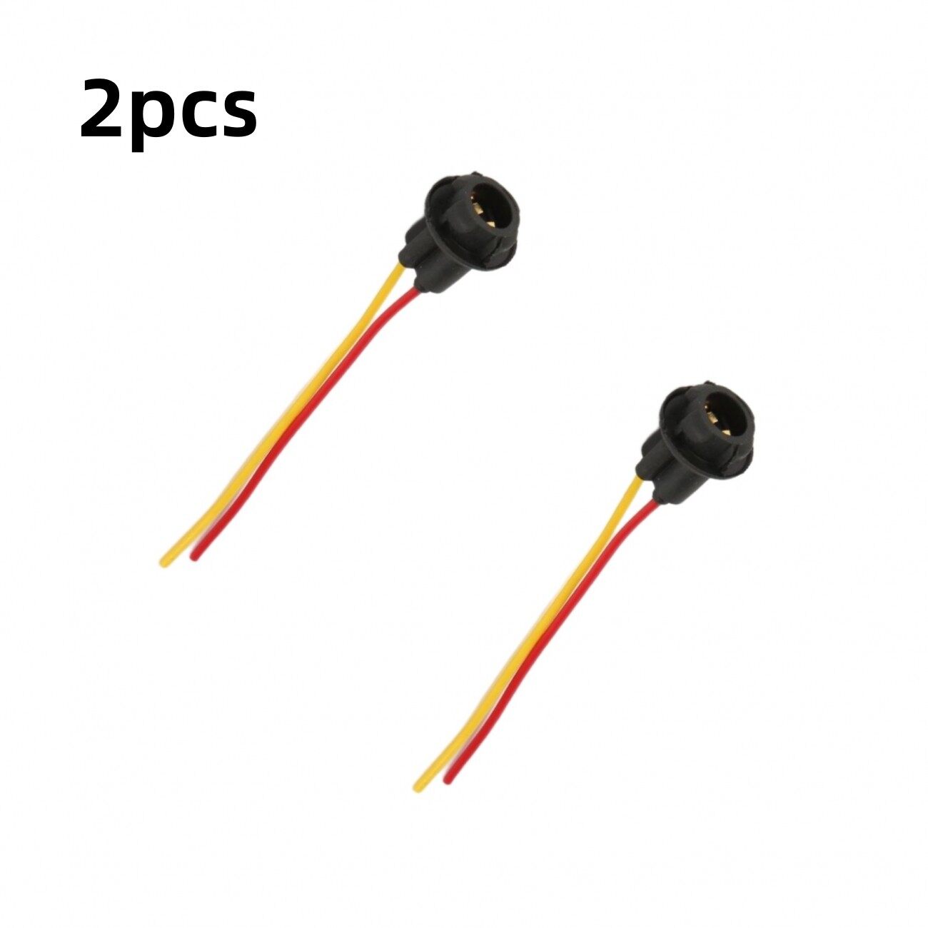 2pcs T10 - 1 Light Bulb Wire Harness Connector Socket Adapter for Automobile Instrument Lamp / Turn Signal Lamp / Stoplight