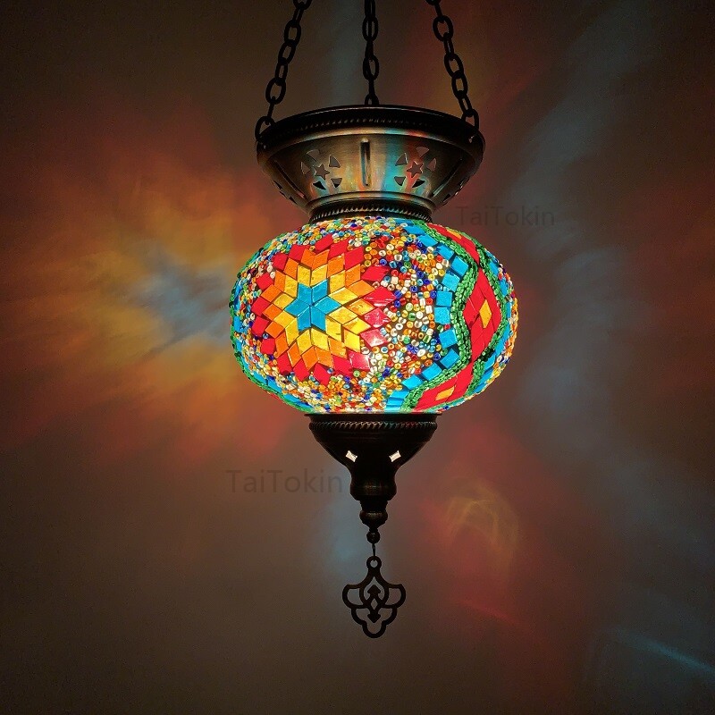 mosaic hanging lanterns