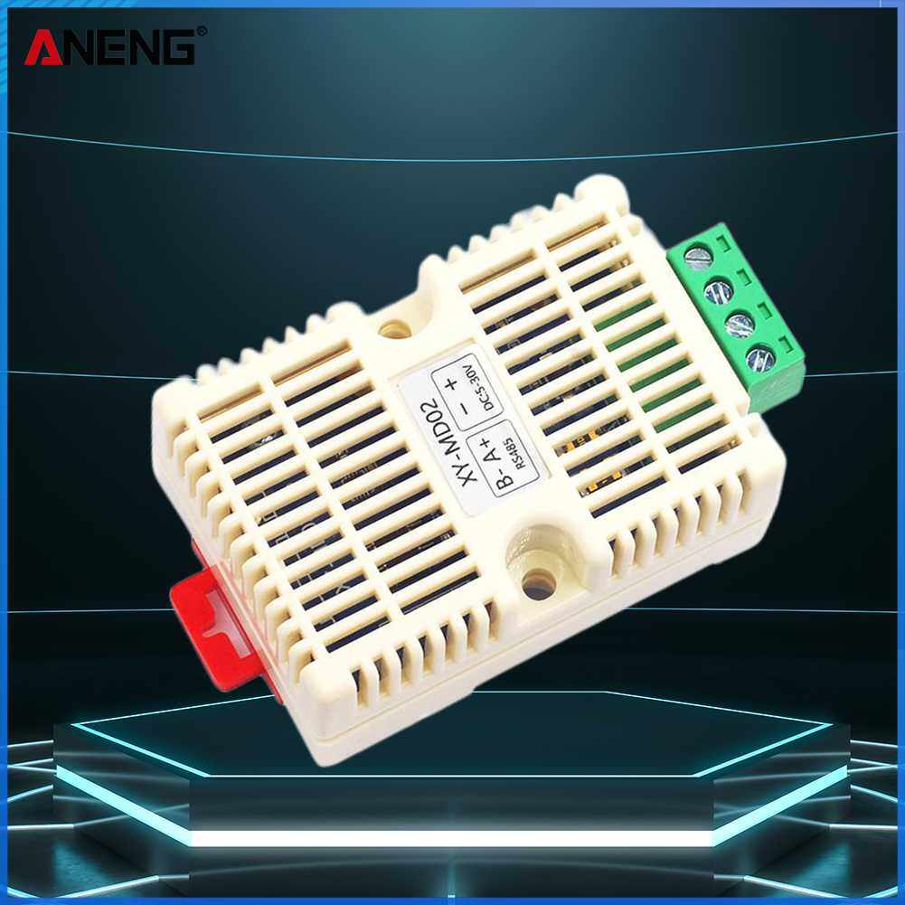 Xy-md02 temperature sensor module high precision dc5-30v temperature-humidity sensors 1000m rs485 signal modbus-rtu protocol standard 35mm rail mount