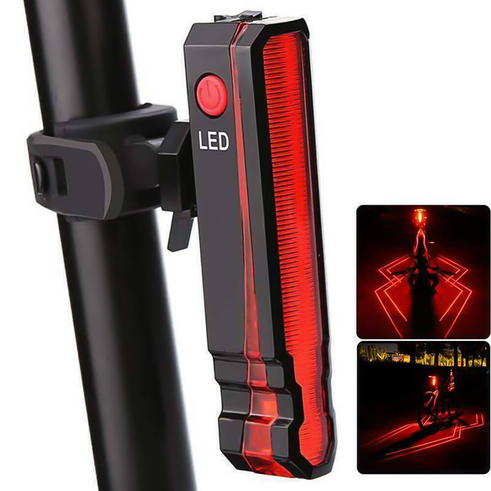 iSingo LED Bicycle Light USB Rechargeable Smart Bicycle Tail Light