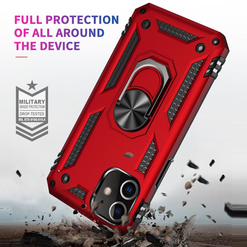 Ốp Chống Sốc KEYSION Ốp Lưng Điện Thoại Bảo Vệ Nặng Có Giá Đỡ Nhẫn Cho iPhone 11 Pro Max Dành Cho iPhone 12 Mini 12 Pro Max SE 2020 Mới