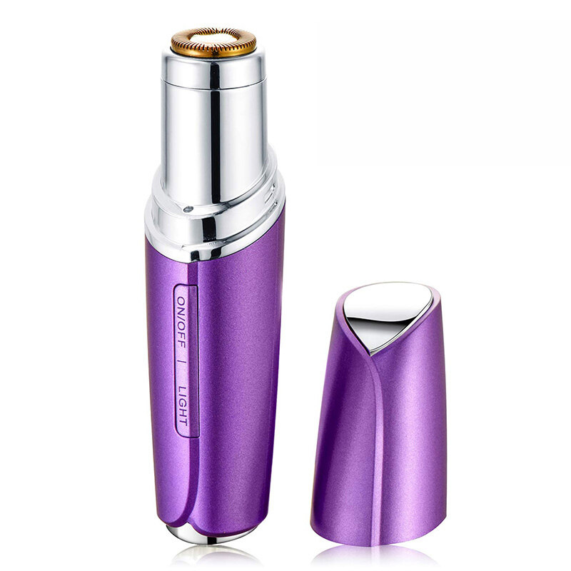 Điện Mặt Máy Tẩy Nhổ Lông Dành Cho Nữ Nữ Mini Máy Cạo Râu Chạy Pin Sạc Môi Trên Má Tóc Son Môi Máy Tẩy Nhổ Lông