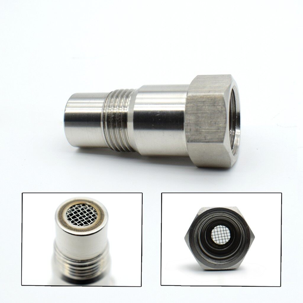 xps Car CEL Fix Check Engine Light Eliminator Adapter Oxygen O2 Sensor Spacer Weld Bung Plug Wideband Nut Cap Kit Set M18 x 1.5 Silver Car Parts Accessories